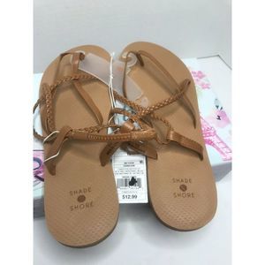 Shade & Shore Cami Braided Thong Sandal Size 10